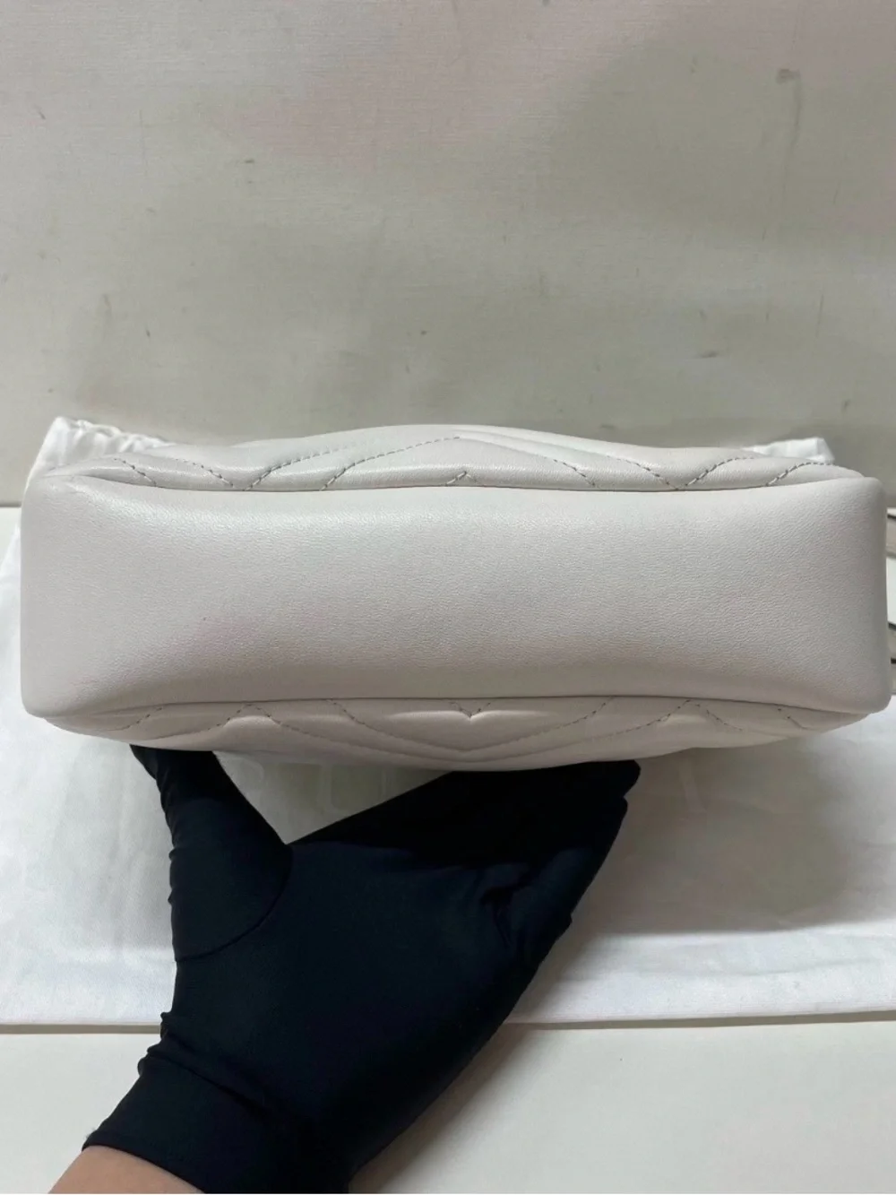 Gucci GG camera bag white